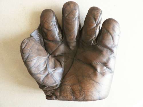 Spalding Full Web Brown Gray Front